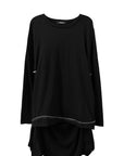 LAYERED ZIP T-SHIRT