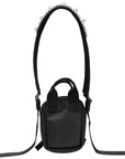 BEADED MINI BOW CROSSBODY BAG (BLACK)