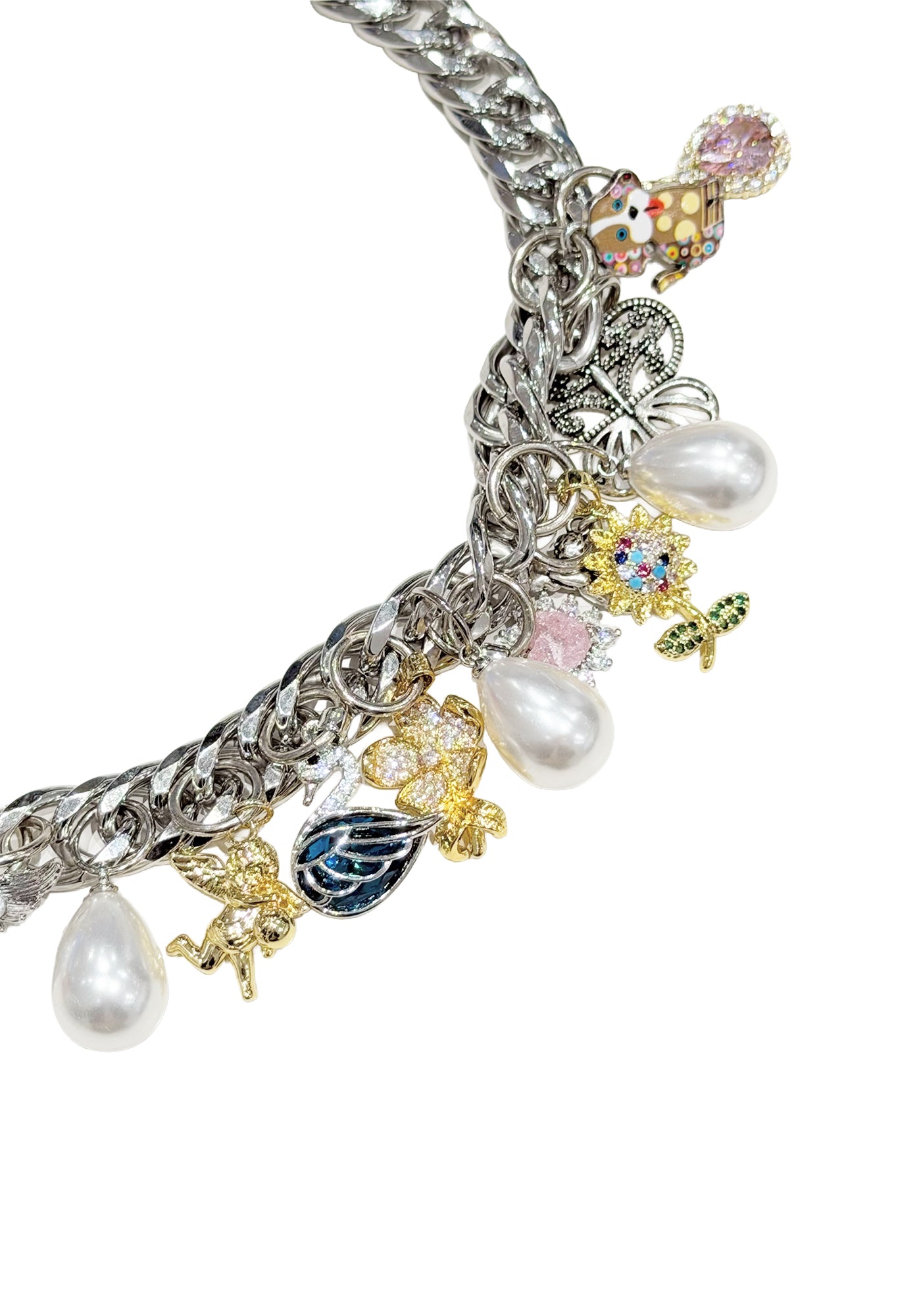 KNUCKLES MULTI-CHARM NECKLACE