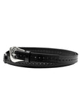 BROGUE BELT (SILVER)