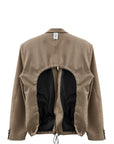 OPEN BACK TAILORED JACKET
