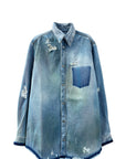 DENIM OVERSHIRT (BLUE)