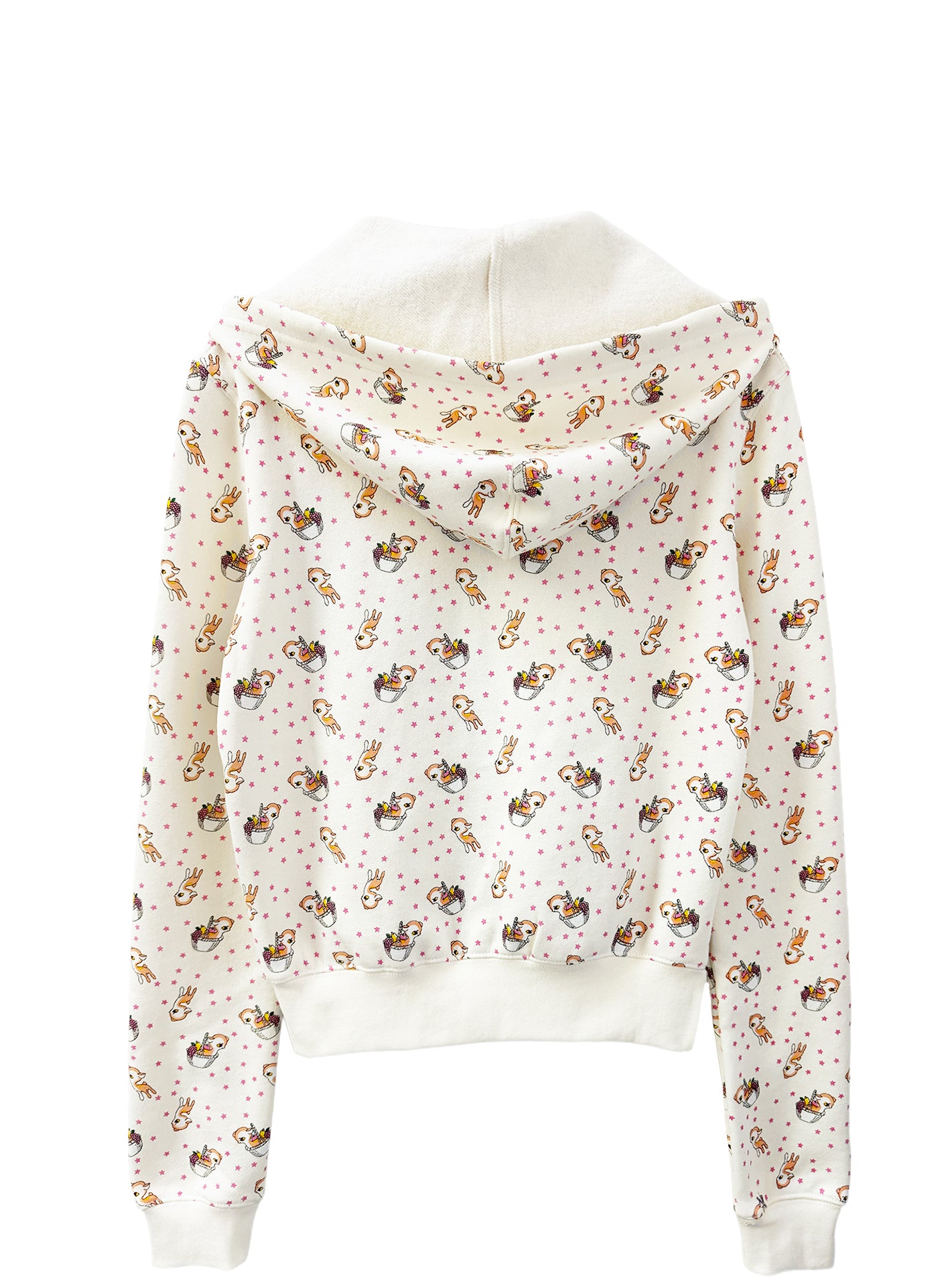 SHRUNK BABY HOODIE (PEACH DEER)