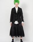 ASYMMETRIC RUFFLE SHIRT