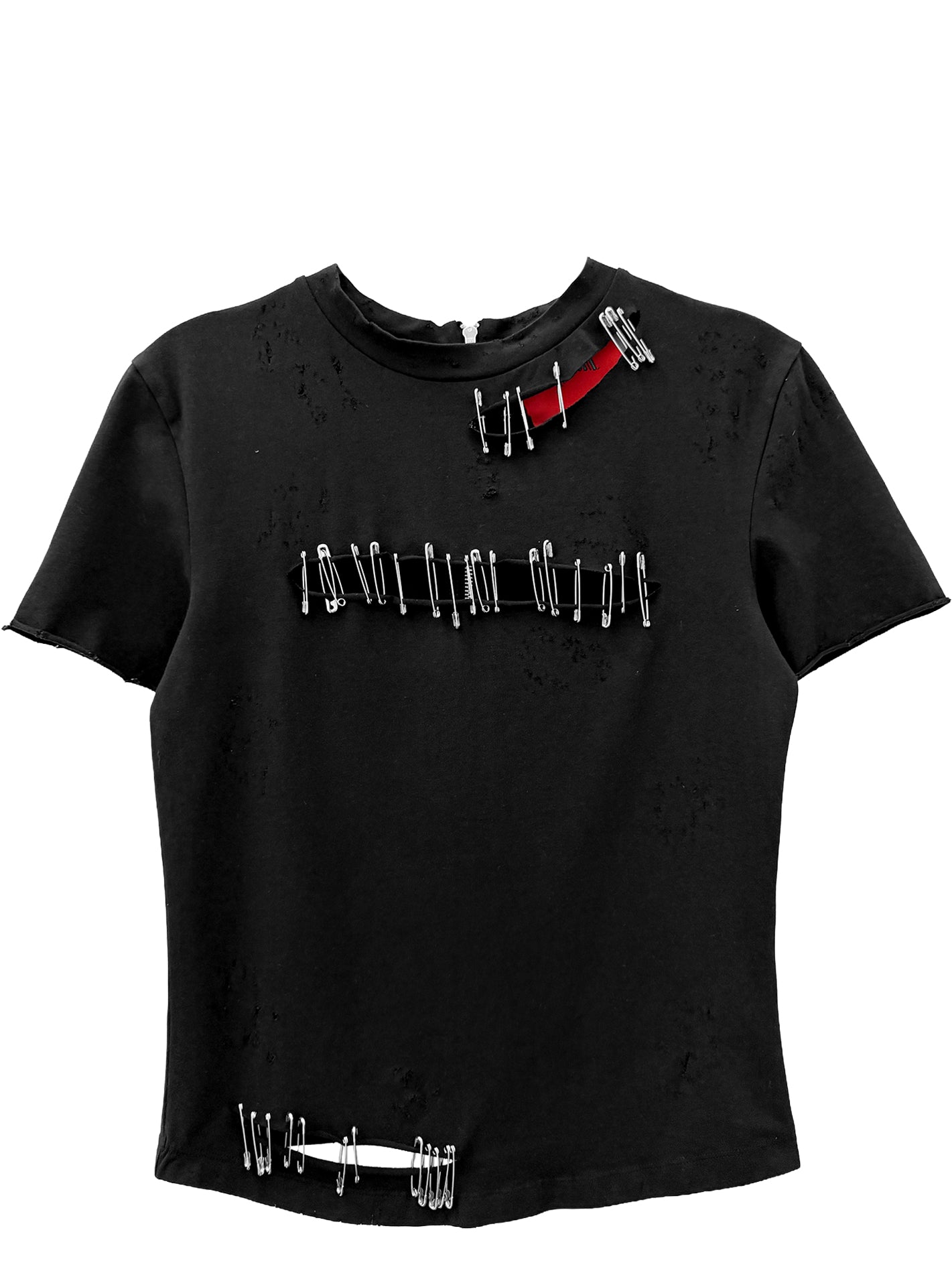 SAFETY PIN T-SHIRT (BLACK)