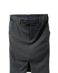 DOUBLE SUIT SKIRT (NAVY/GREY)