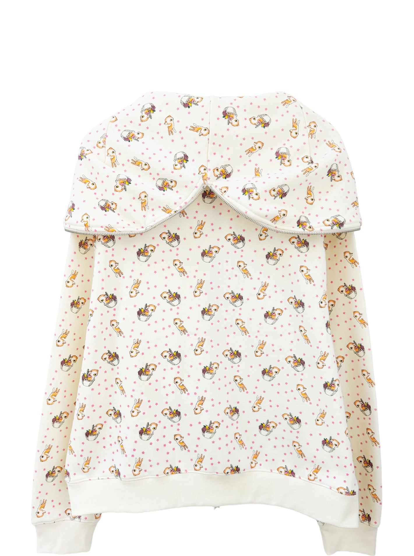 BUTTERFLY HOODIE (PEACH DEER)
