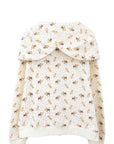 BUTTERFLY HOODIE (PEACH DEER)