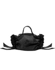MINI DOUBLE RIBBON ROSETTE BAG (BLACK)