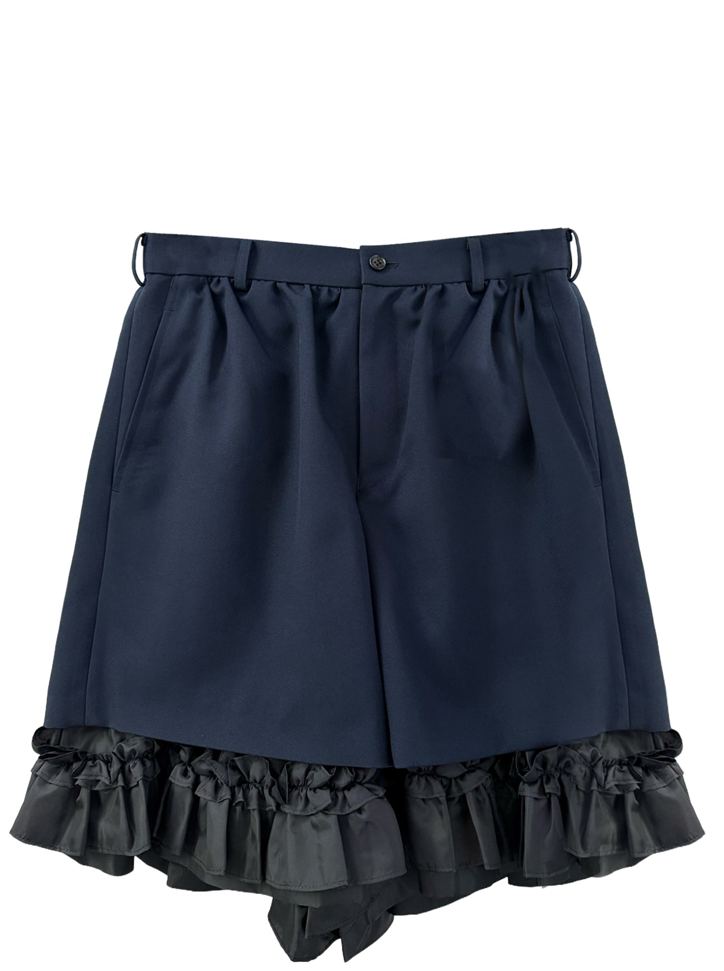 RUFFLE TRIM SHORTS