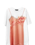 BOW SASH SLIP DRESS T-SHIRT