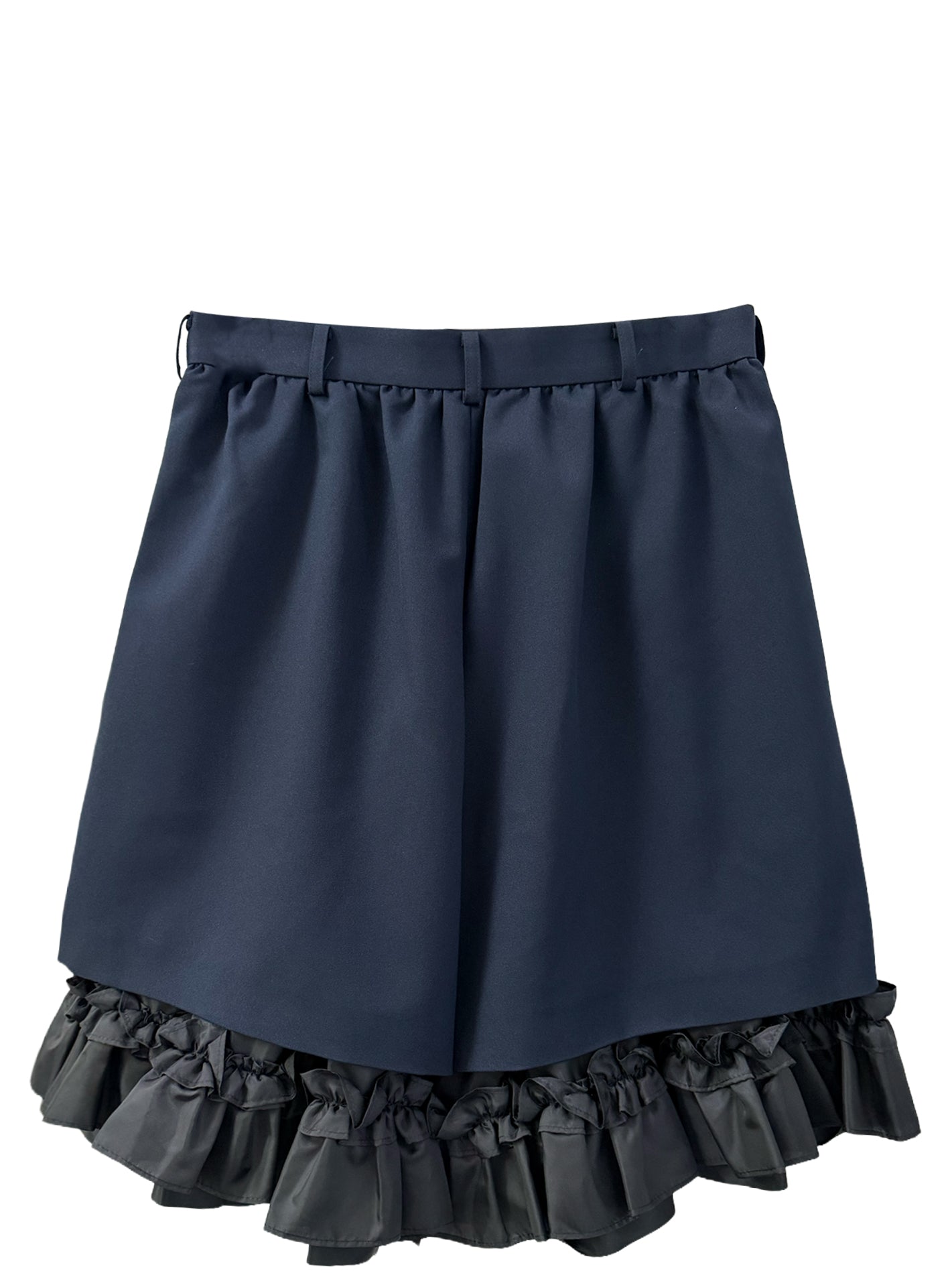 RUFFLE TRIM SHORTS