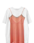 BOW SASH SLIP DRESS T-SHIRT