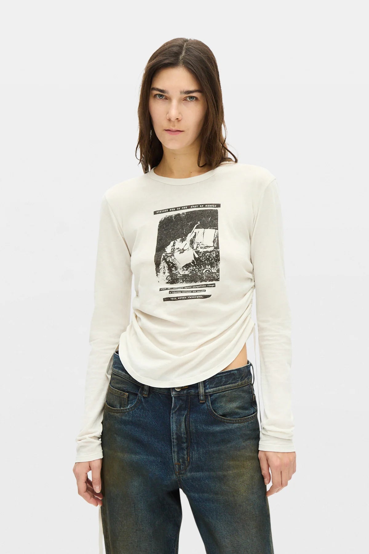 DOT WRINKLED T-SHIRT
