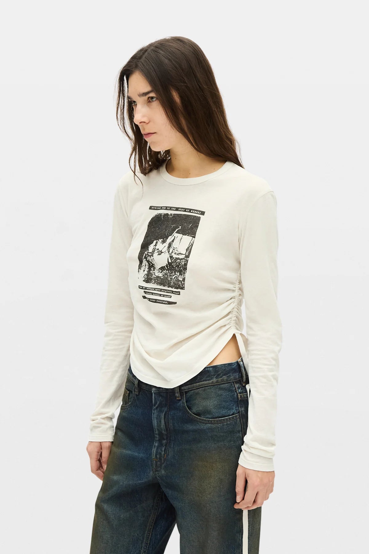 DOT WRINKLED T-SHIRT