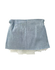 SCRUNCH DENIM SKIRT