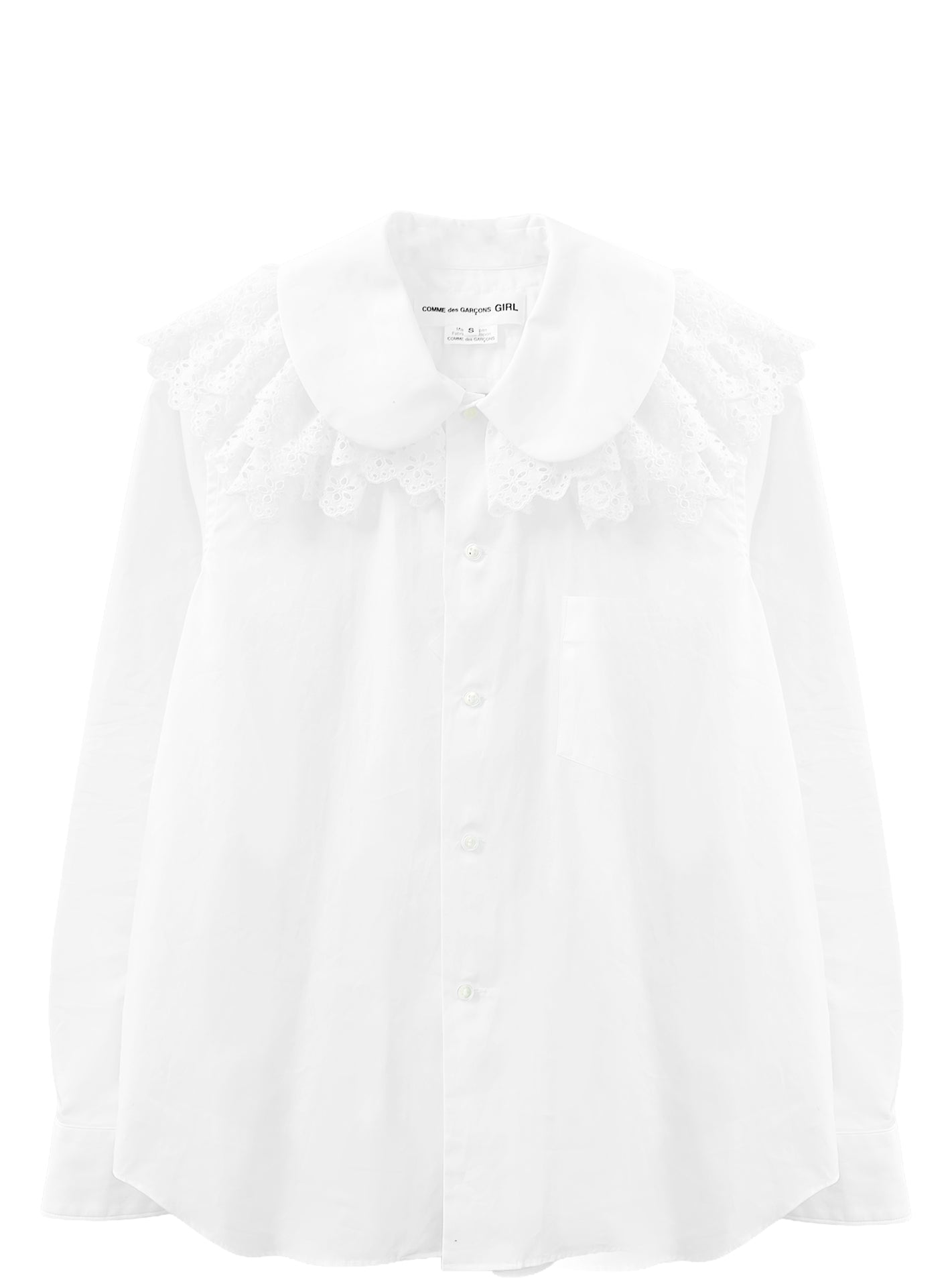 LACE COLLAR SHIRT