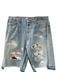 MONROE REPAIR DENIM SHORTS (GRAPHIC)