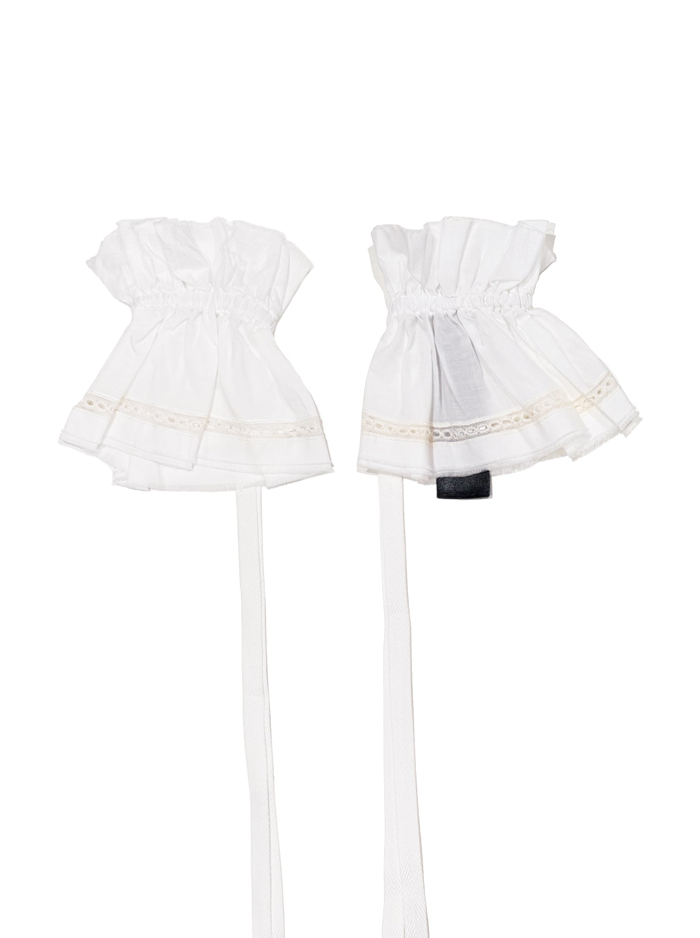 SUNA RAW EDGE RUFFLED CUFFS