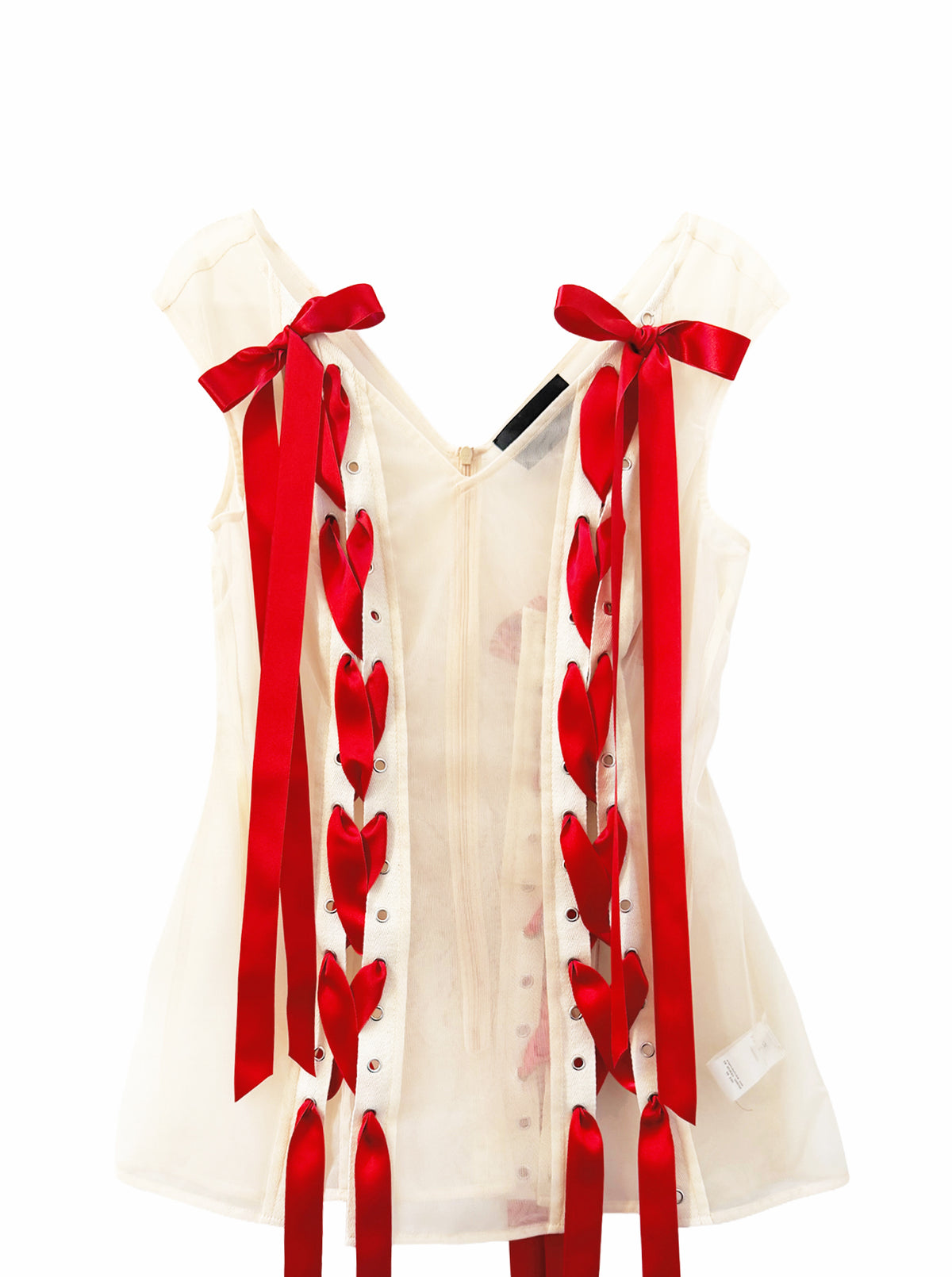 UNRAVELLING RIBBON PORTRAIT TOP
