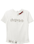 SAFETY PIN T-SHIRT (WHITE)