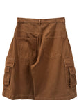 PLEATED CARGO SHORTS