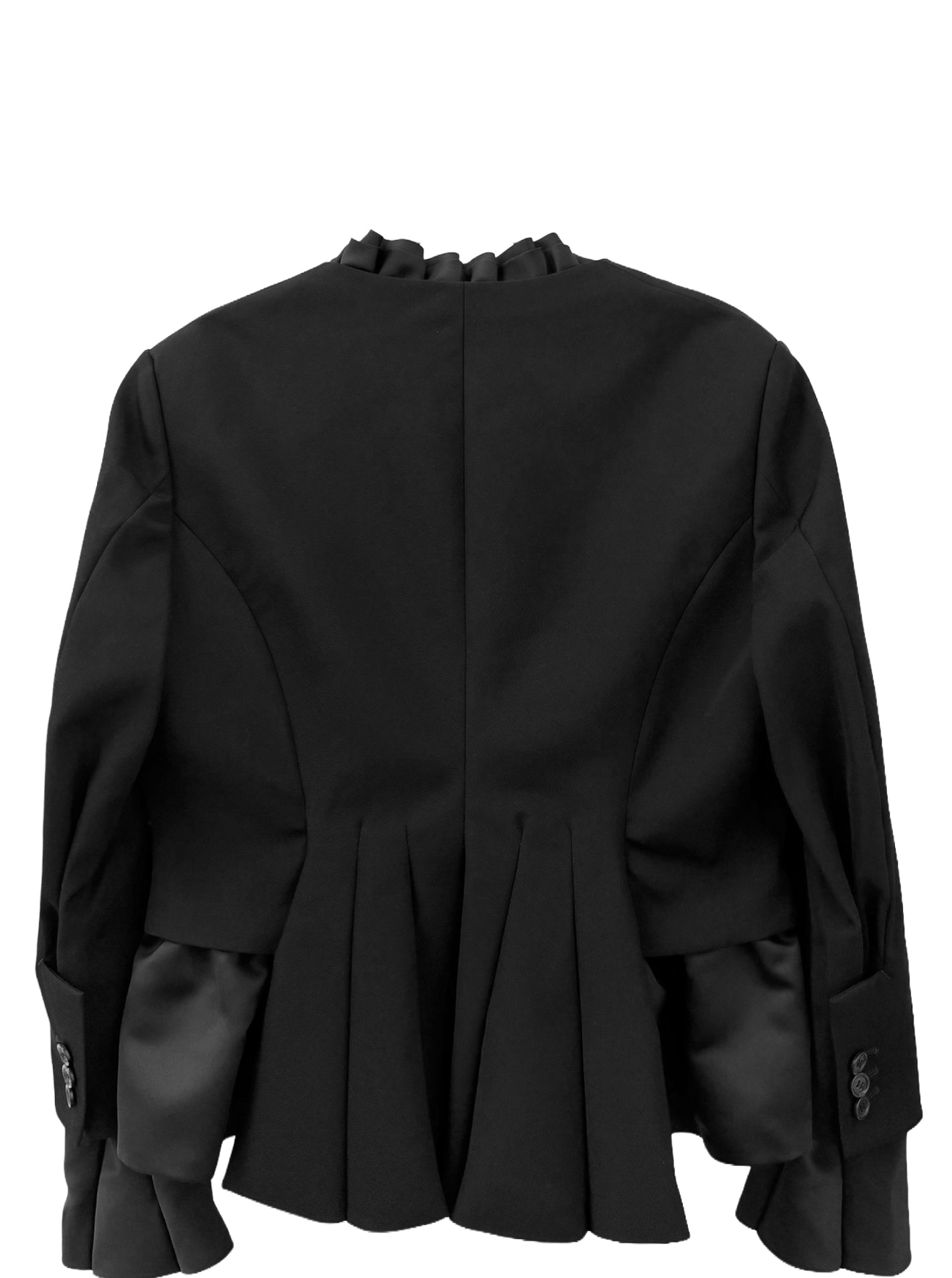RUFFLE TRIM BLAZER