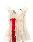 UNRAVELLING RIBBON PORTRAIT TOP
