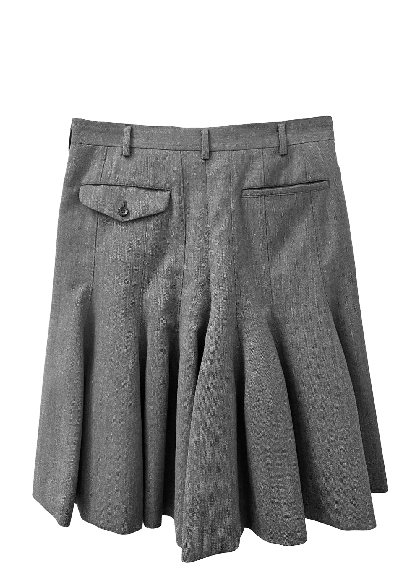 FLARED SHORTS (GREY)