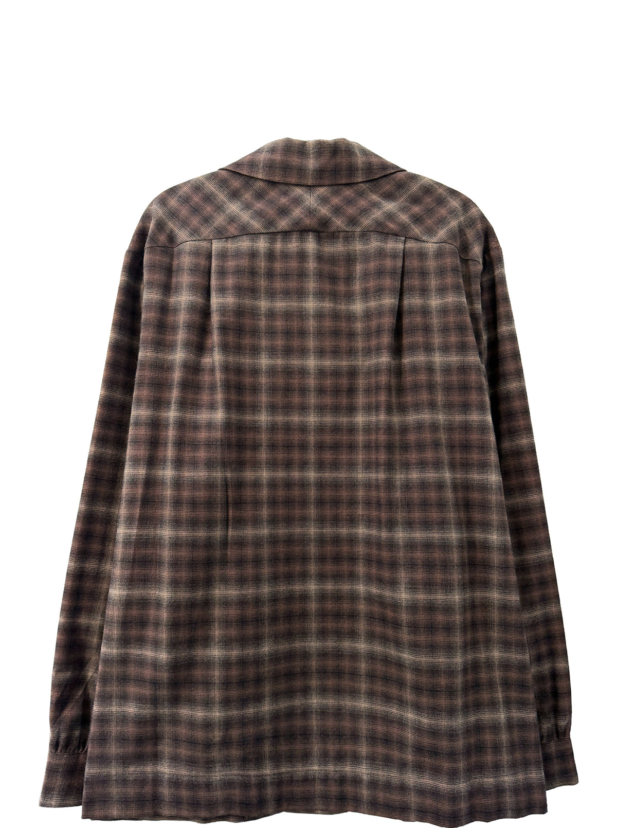 RUFFLE SLASH FLANNEL SHIRT
