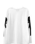 RIBBON ROSETTE LONG SLEEVE T-SHIRT