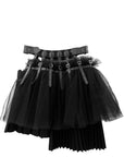 LAYERED PLEATED TULLE SKIRT