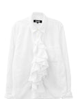 ASYMMETRIC RUFFLE SHIRT