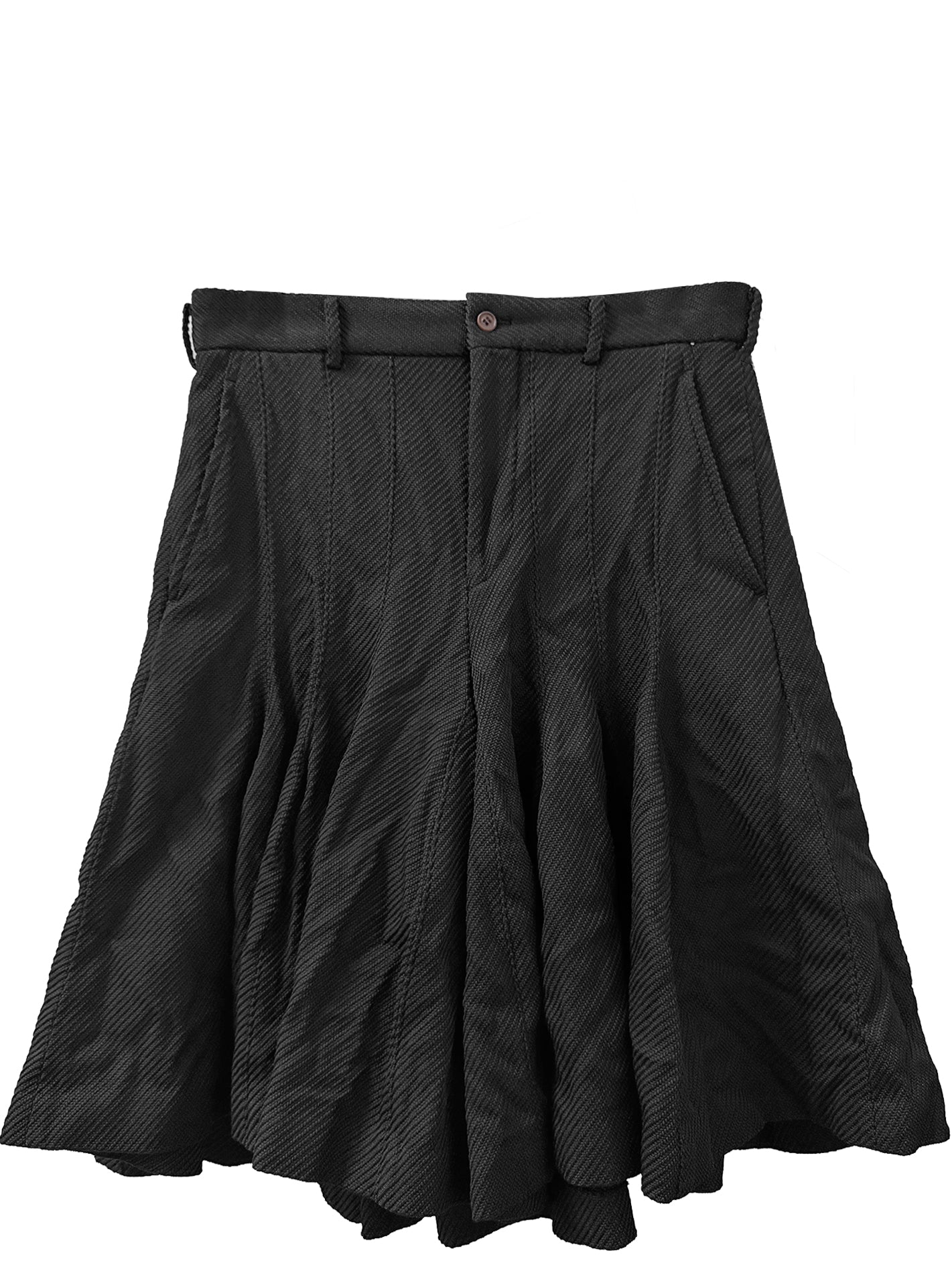 FLARED SHORTS (BLACK)