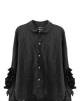 RUFFLE SLEEVE SHIRT