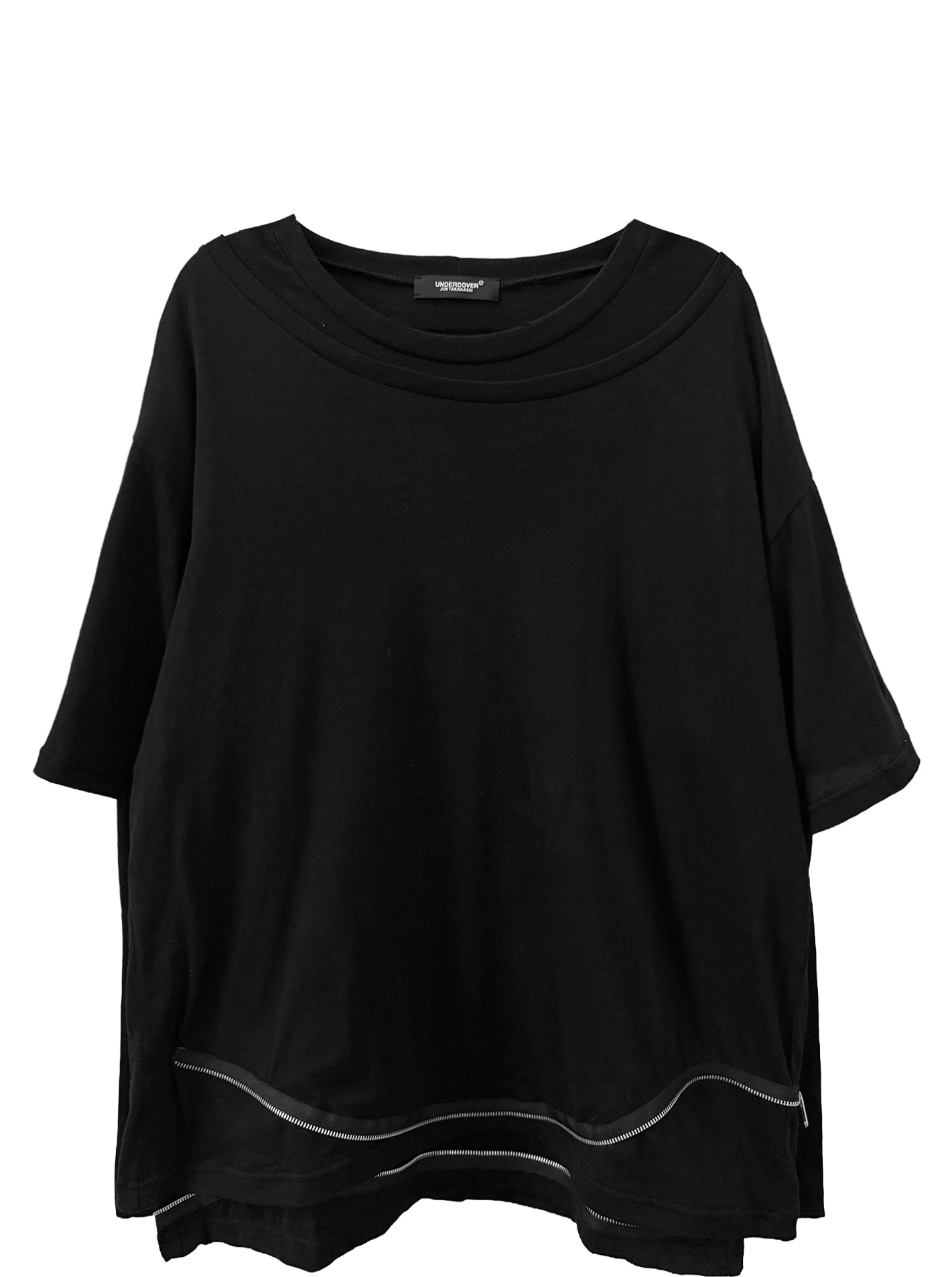 LAYERED ZIP T-SHIRT