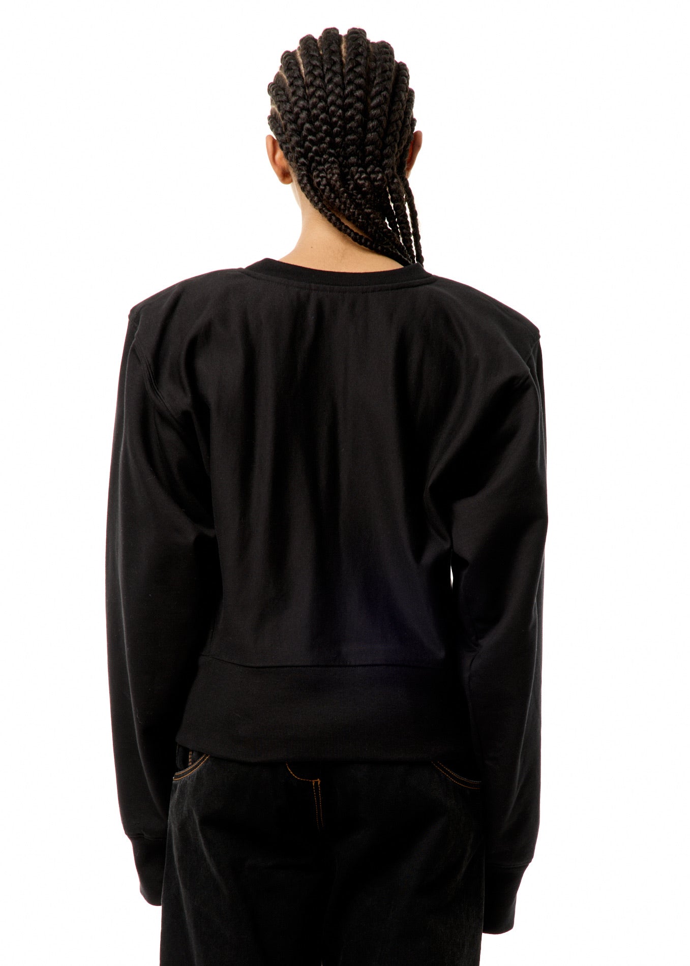 SHOULDER PAD SWEATSHIRT