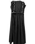 PLEATED DRESS WITH HARNESS
