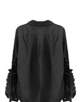 RUFFLE SLEEVE SHIRT