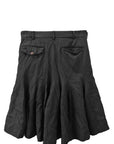 FLARED SHORTS (BLACK)