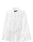 ASYMMETRIC RUFFLE SHIRT