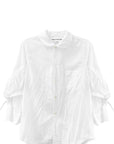 RUFFLE BOW SLEEVE SHIRT