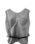 SATIN BELTED TOP