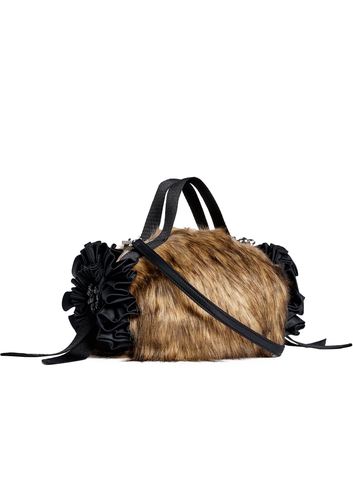 DOUBLE RIBBON ROSETTE BAG