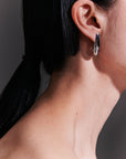 BALLERINA NAIL EARRINGS (BLACK)