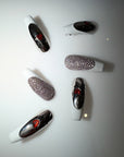 FRENCH MANICURE NAIL EARRINGS