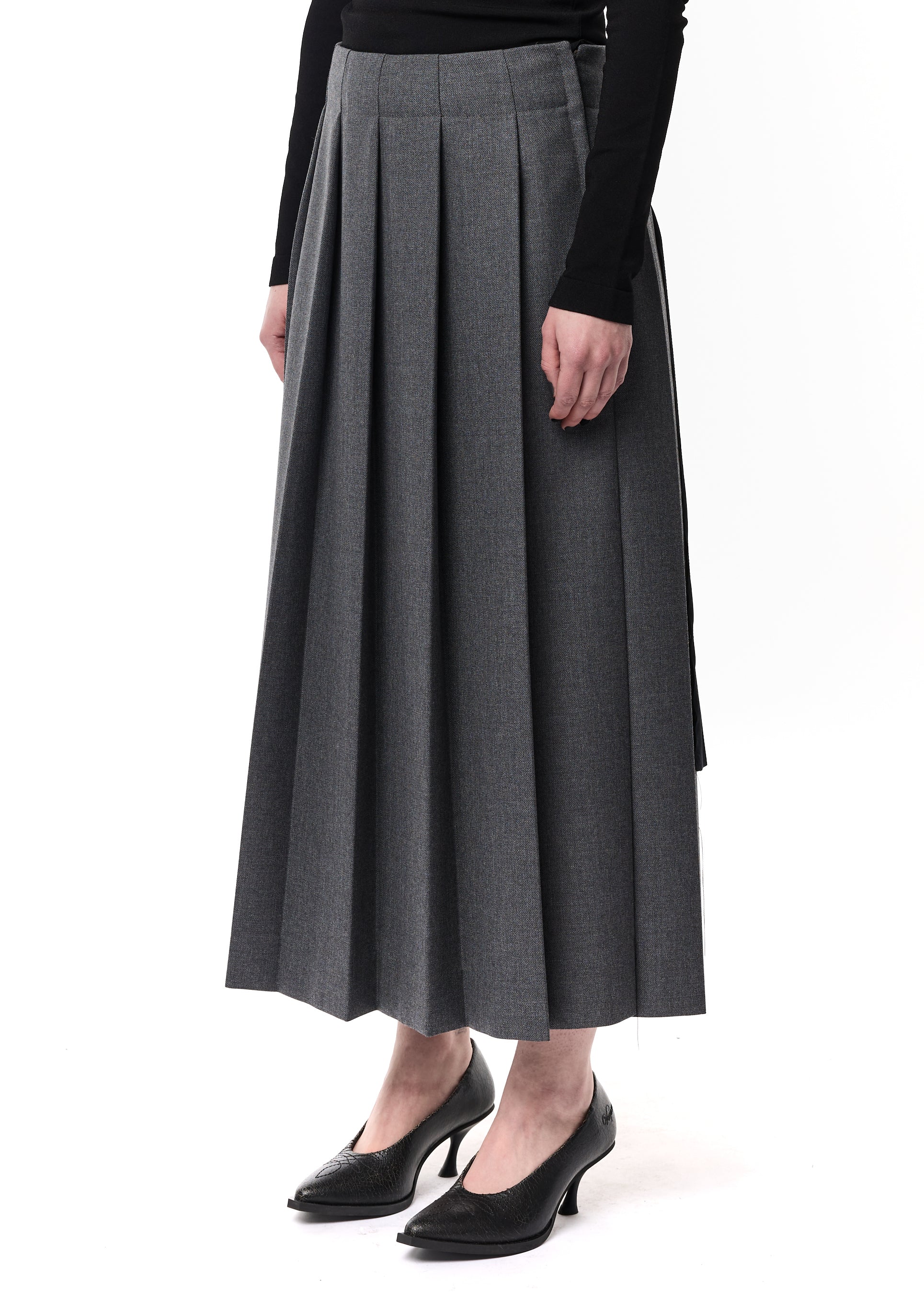 PLEATED SUIT SKIRT