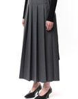 PLEATED SUIT SKIRT