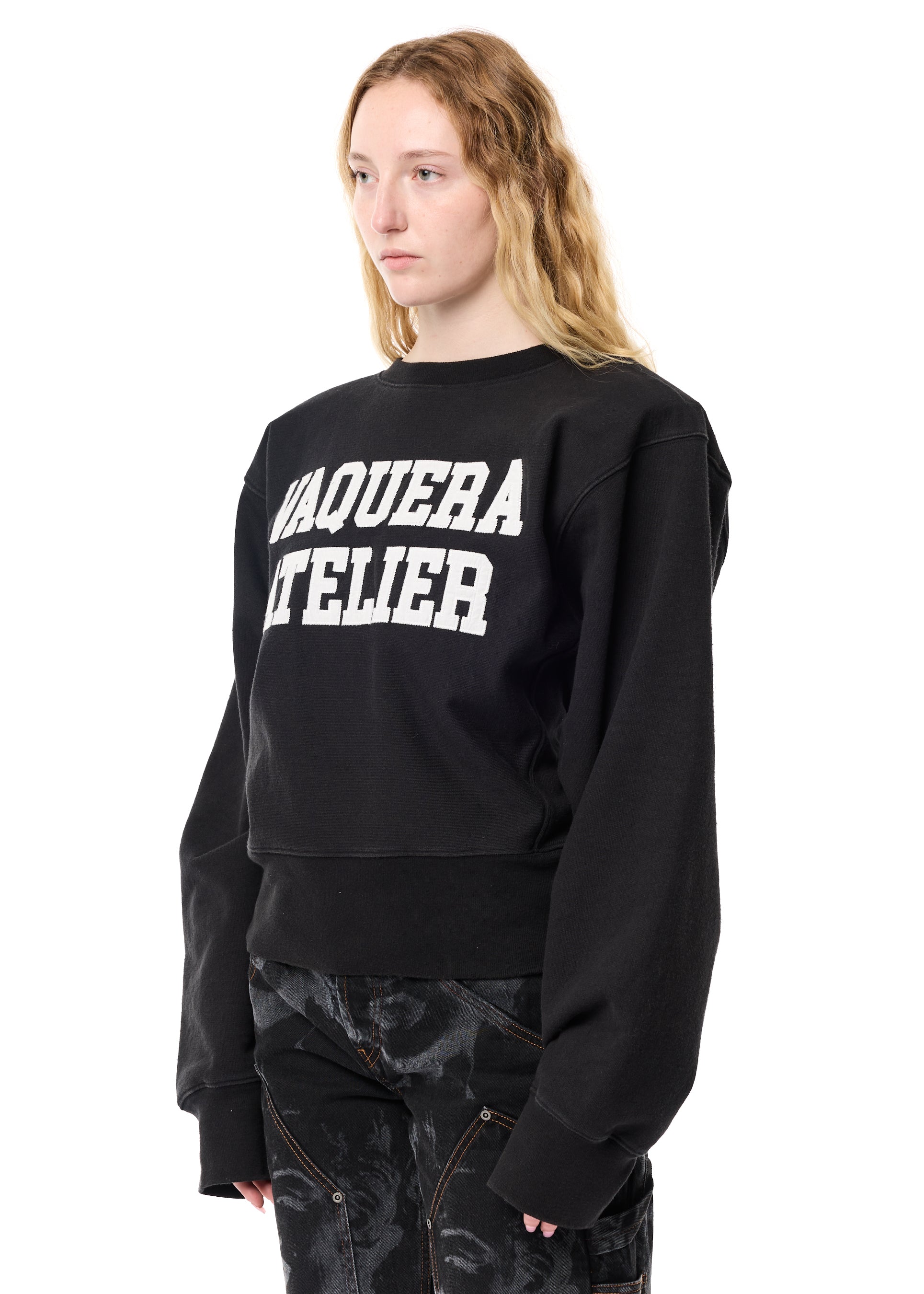 SHOULDER PAD SWEATSHIRT