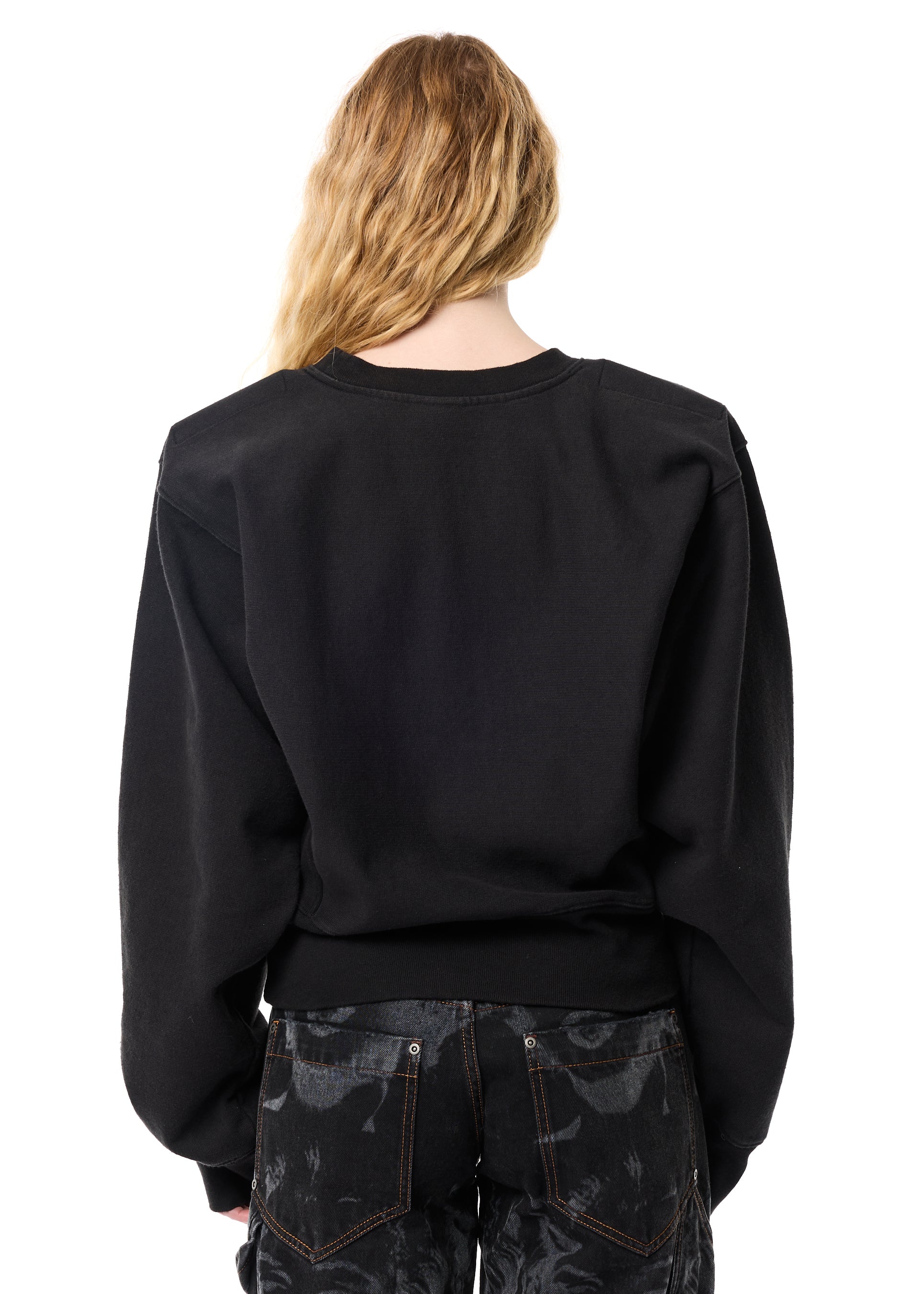 SHOULDER PAD SWEATSHIRT